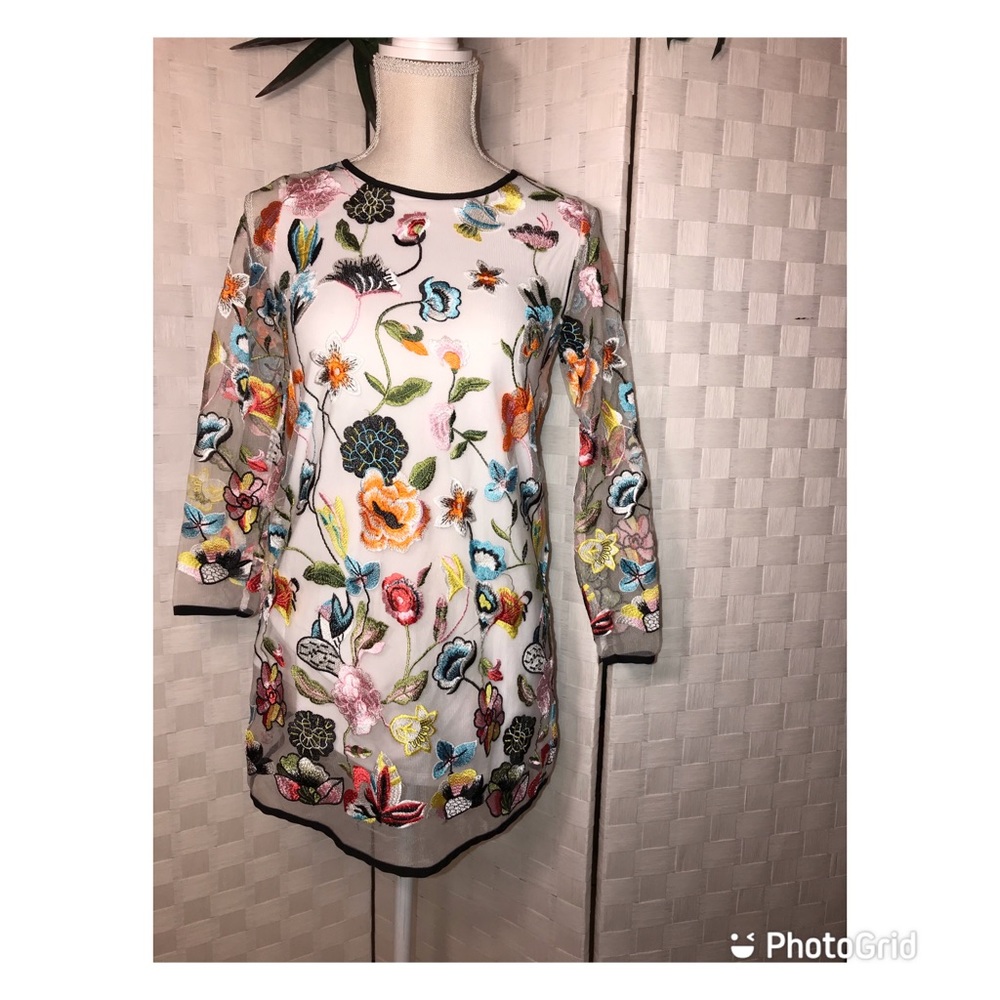 Gianni Bini Girls Floral Long Sleeve Dress
